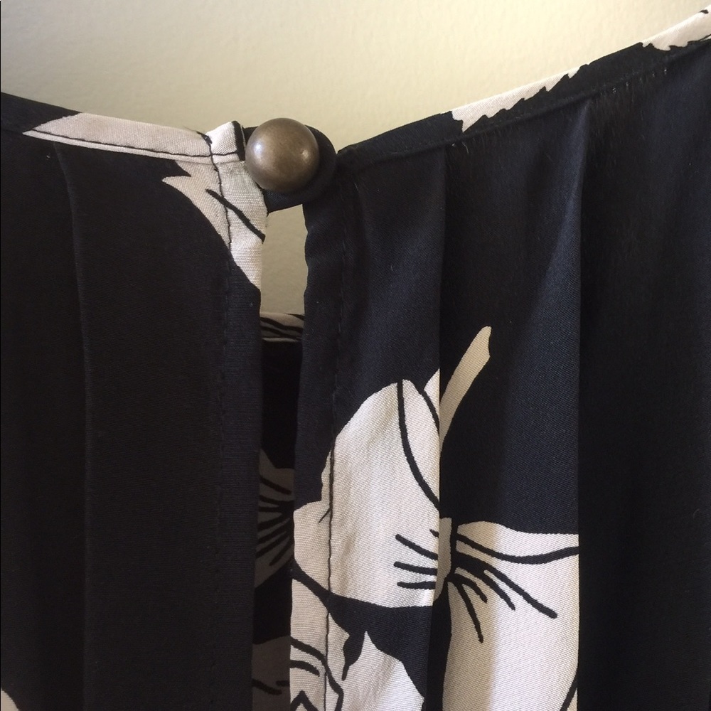 🎉HP🎉 NWT Tracy Reese Black/Parchment Rose Dress - Picture 5 of 8